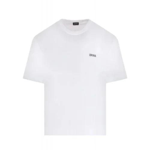 Tricou Zegna, Little Print, White