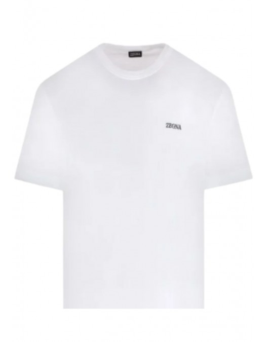 Tricou Zegna, Little Print, White - B760E7360A5N00 Tricou Zegna, Little Print, White - B760E7360A5N00