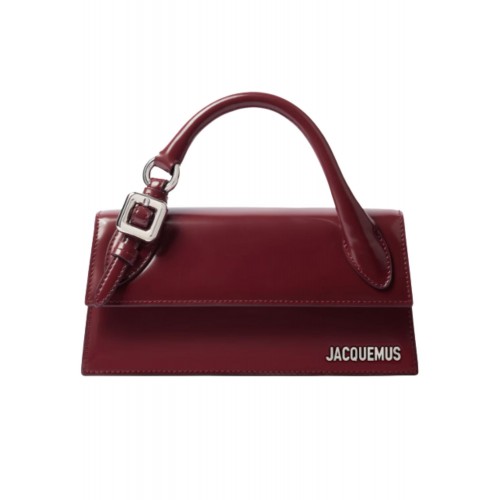Geanta JACQUEMUS,The long Chiquito with buckle, Burgundy Geanta JACQUEMUS,The long Chiquito with buckle, Burgundy