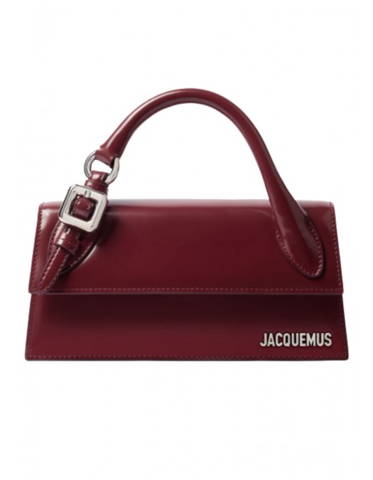 Geanta JACQUEMUS,The long Chiquito with buckle, Burgundy - BAW00326AC18A01490UNI