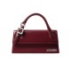 Geanta JACQUEMUS,The long Chiquito with buckle, Burgundy - BAW00326AC18A01490UNI
