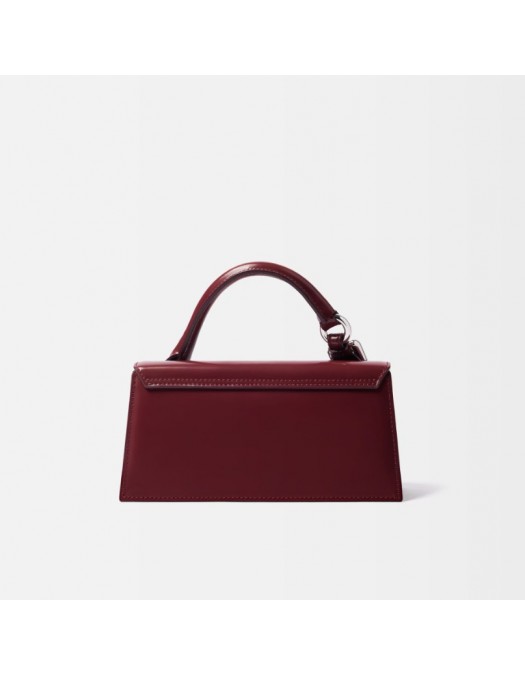 Geanta JACQUEMUS,The long Chiquito with buckle, Burgundy - BAW00326AC18A01490UNI