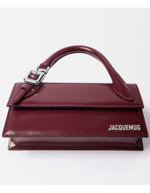 Geanta JACQUEMUS,The long Chiquito with buckle, Burgundy - BAW00326AC18A01490UNI