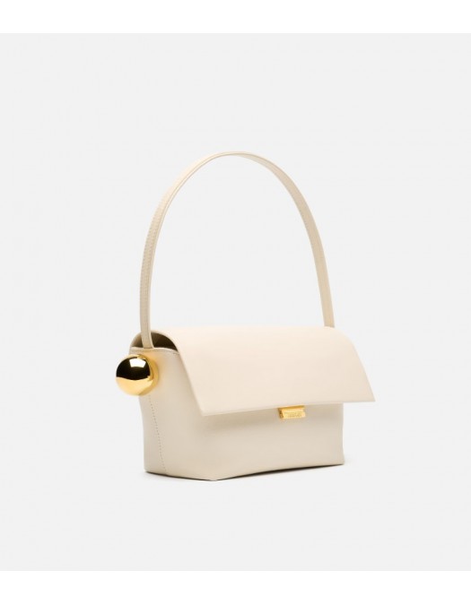 Geanta JACQUEMUS,Folded shoulder bag, Ivory - BAW00383AC27L14115UNI