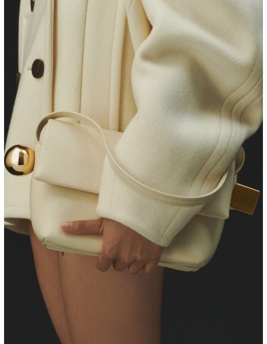 Geanta JACQUEMUS,Folded shoulder bag, Ivory - BAW00383AC27L14115UNI
