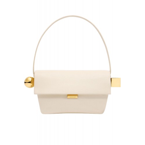 Geanta JACQUEMUS,Folded shoulder bag, Ivory Geanta JACQUEMUS,Folded shoulder bag, Ivory