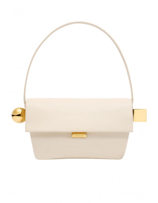 Geanta JACQUEMUS,Folded shoulder bag, Ivory - BAW00383AC27L14115UNI