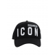 Sapca DSQUARED2, Icon, Negru - BCM0412M063 Sapca DSQUARED2, Icon, Negru - BCM0412M063