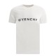 Tricou Givenchy, Insertie Labirinth Brand, White - BM716G3YAC100 Tricou Givenchy, Insertie Labirinth Brand, White - BM716G3YAC100