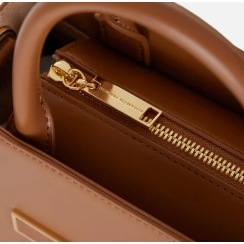 Geanta ELISABETTA FRANCHI,Small tote bag with logo,Brown Sugar Geanta ELISABETTA FRANCHI,Small tote bag with logo,Brown Sugar