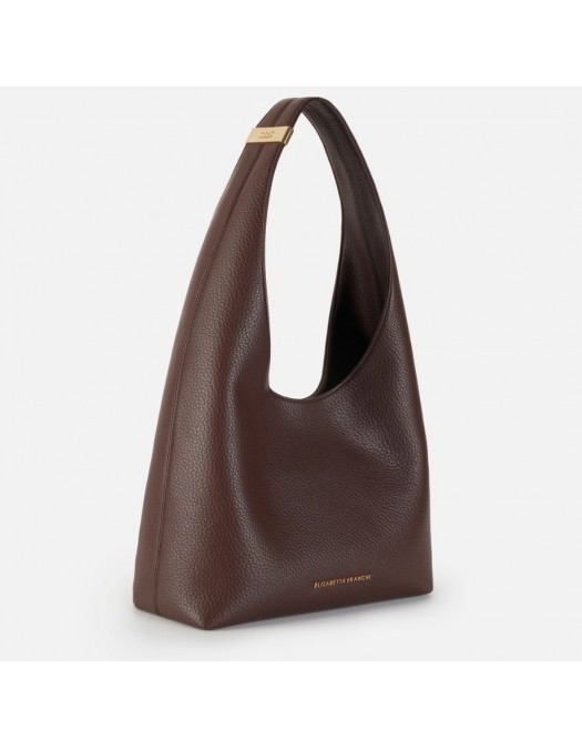 Geanta ELISABETTA FRANCHI, Large hobo with logo detail - BS37A55EC644
