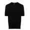 Tricou Zegna, Fine Knit, Cotton, Black