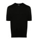 Tricou Zegna, Fine Knit, Cotton, Black - C10UDC90A7K09