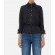 Camasa ELISABETTA FRANCHI ,Cotton jacquard poplin shirt - CA10356E2110