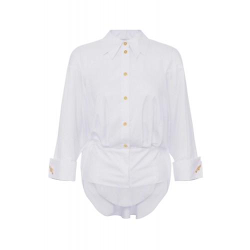 Camasa ELISABETTA FRANCHI ,Cotton jacquard poplin shirt Camasa ELISABETTA FRANCHI ,Cotton jacquard poplin shirt