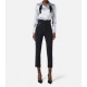 CAMASA ELISABETTA FRANCHI, Silk satin blouse with bow tie, Slim - CA10756E2EF1 CAMASA ELISABETTA FRANCHI, Silk satin blouse with bow tie, Slim - CA10756E2EF1