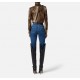 Bluza ELISABETTA FRANCHI ,Blouse in voile fabric with python print - CA12857E2EL1