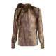 Bluza ELISABETTA FRANCHI ,Blouse in voile fabric with python print - CA12857E2EL1