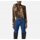 Bluza ELISABETTA FRANCHI ,Blouse in voile fabric with python print - CA12857E2EL1