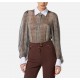 Camasa ELISABETTA FRANCHI ,Bodysuit with python print and collar - CB00657E2110
