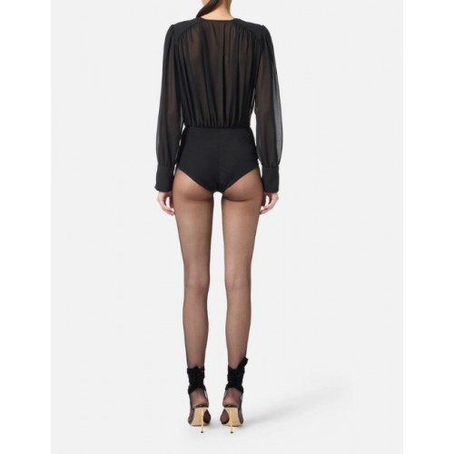 Body ELISABETTA FRANCHI,Bodysuit in Georgette fabric Body ELISABETTA FRANCHI,Bodysuit in Georgette fabric
