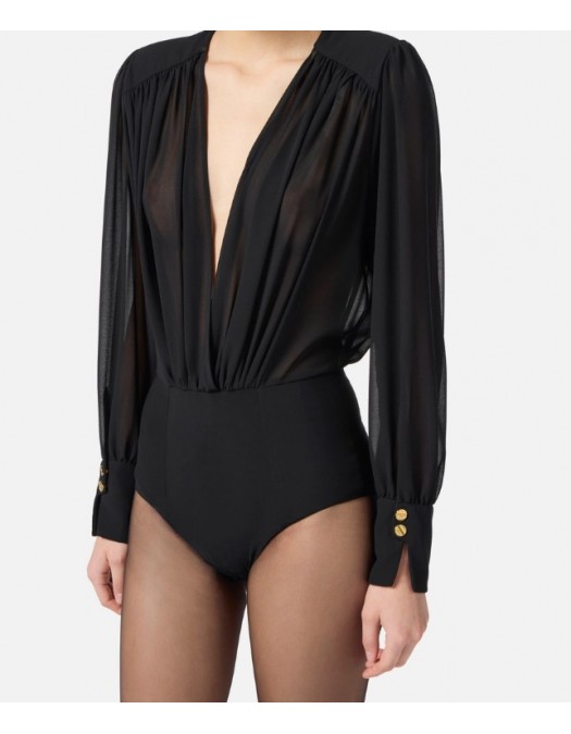 Body ELISABETTA FRANCHI,Bodysuit in Georgette fabric - CB00857E2110
