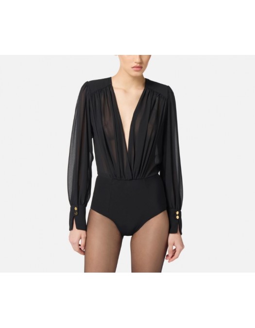 Body ELISABETTA FRANCHI,Bodysuit in Georgette fabric - CB00857E2110