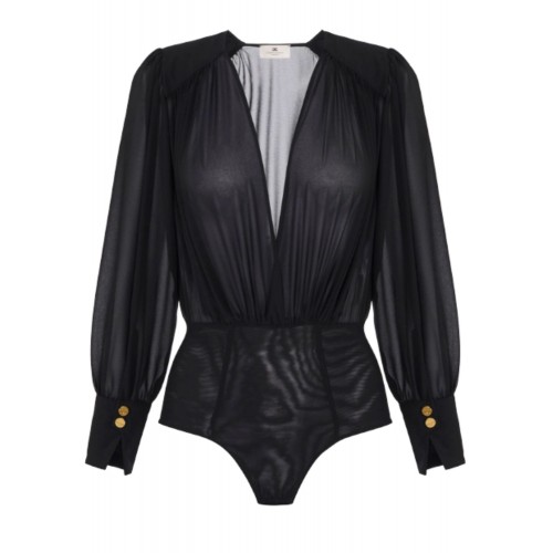 Body ELISABETTA FRANCHI,Bodysuit in Georgette fabric Body ELISABETTA FRANCHI,Bodysuit in Georgette fabric