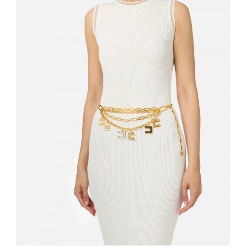 Curea ELISABETTA FRANCHI, Belt With Welded Chains Curea ELISABETTA FRANCHI, Belt With Welded Chains