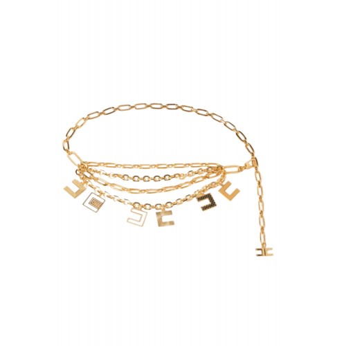 Curea ELISABETTA FRANCHI, Belt With Welded Chains Curea ELISABETTA FRANCHI, Belt With Welded Chains