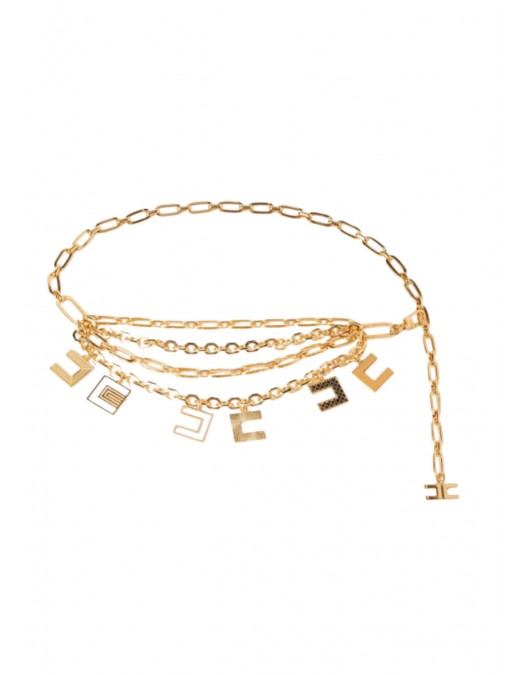 Curea ELISABETTA FRANCHI, Belt With Welded Chains - CTC0535ECU95