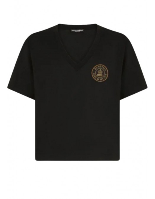 TRICOU DOLCE & GABBANA, Logo DG ROYALS KING OF MY LIFE - G8OA7ZG7B0DN0000 TRICOU DOLCE & GABBANA, Logo DG ROYALS KING OF MY LIFE - G8OA7ZG7B0DN0000