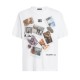 TRICOU DOLCE & GABBANA, Postcard Print, White - G8PN9TG704RW0800 TRICOU DOLCE & GABBANA, Postcard Print, White - G8PN9TG704RW0800