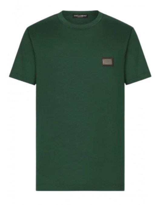 Tricou Dolce & Gabbana, Logo Argintiu, Verde G8PT1TG7F2IV0340 - G8PT1TG7F2IV0340