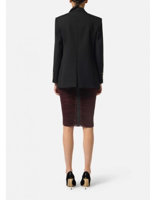 Sacou ELISABETTA FRANCHI,Jacket in cotton gabardine fabric with breast pocket - GI16156E2EA3 Sacou ELISABETTA FRANCHI,Jacket in cotton gabardine fabric with breast pocket - GI16156E2EA3