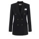 Sacou ELISABETTA FRANCHI,Jacket in cotton gabardine fabric with breast pocket - GI16156E2EA3 Sacou ELISABETTA FRANCHI,Jacket in cotton gabardine fabric with breast pocket - GI16156E2EA3