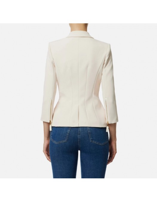 SACOU ELISABETTA FRANCHI, Jacket in double layer crêpe - GI17456E2DZ9 SACOU ELISABETTA FRANCHI, Jacket in double layer crêpe - GI17456E2DZ9