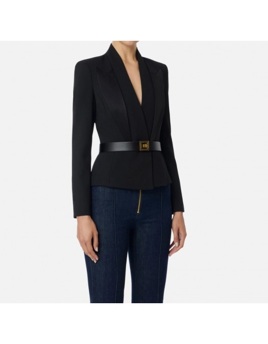 SACOU ELISABETTA FRANCHI,with satin lapels - GI17656E2110