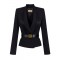 SACOU ELISABETTA FRANCHI,with satin lapels