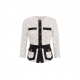 SACOU ELISABETTA FRANCHI, Bi-color double crepe jacket - GIS0156E2EF1 SACOU ELISABETTA FRANCHI, Bi-color double crepe jacket - GIS0156E2EF1