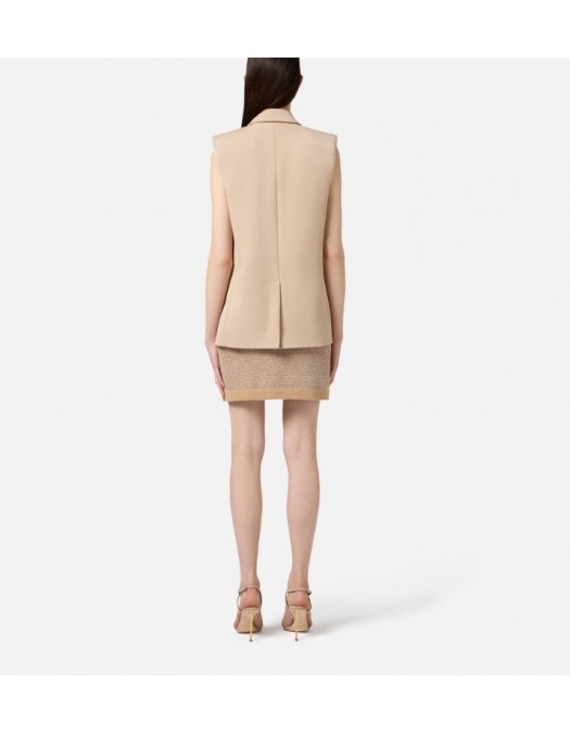 Fusta ELISABETTA FRANCHI,Knit skirt with sequins - GK23T57E2EA2