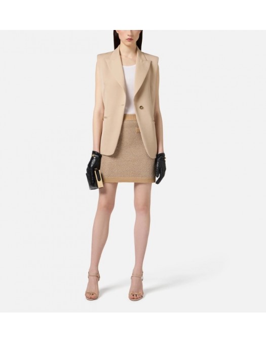 Fusta ELISABETTA FRANCHI,Knit skirt with sequins - GK23T57E2EA2