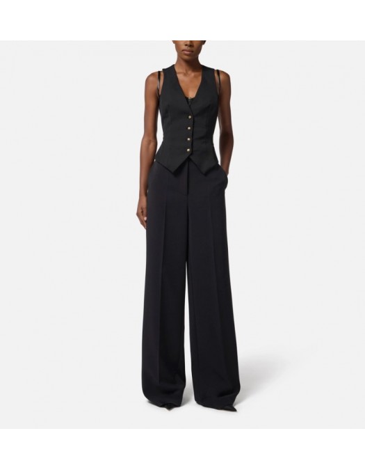 VESTA ELISABETTA FRANCHI, Cotton gabardine waistcoat - GL00156E2110