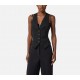 VESTA ELISABETTA FRANCHI, Cotton gabardine waistcoat - GL00156E2110