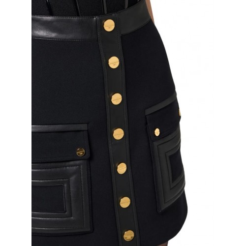 Fusta ELISABETTA FRANCHI,button-embellished mini skirt Fusta ELISABETTA FRANCHI,button-embellished mini skirt
