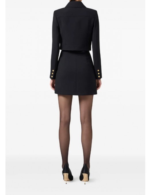 Fusta ELISABETTA FRANCHI,button-embellished mini skirt - GO12057E2110