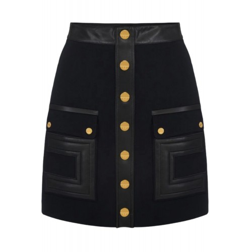 Fusta ELISABETTA FRANCHI,button-embellished mini skirt Fusta ELISABETTA FRANCHI,button-embellished mini skirt