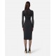 FUSTA ELISABETTA FRANCHI,Skirt in lightweight crêpe fabric with zip - GO13456E2110