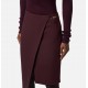 FUSTA ELISABETTA FRANCHI,in crêpe fabric with jewel detail - GO13556E2EA4