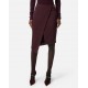 FUSTA ELISABETTA FRANCHI,in crêpe fabric with jewel detail - GO13556E2EA4